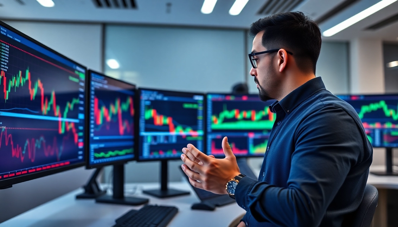 Trading view platform showing detailed market charts with trading analysis for traders and investors
